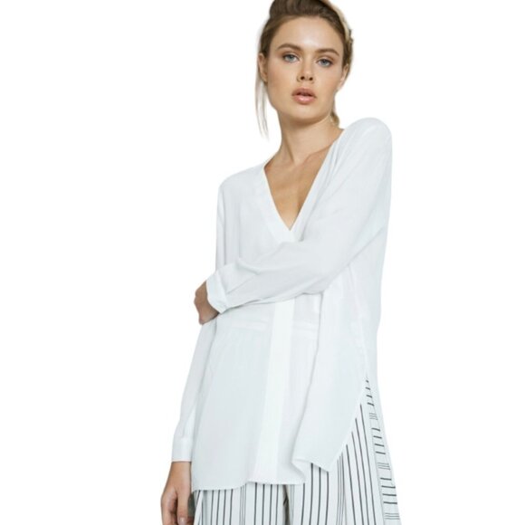 Topshop Side Split Oversized Shirt - Picture 1 of 7